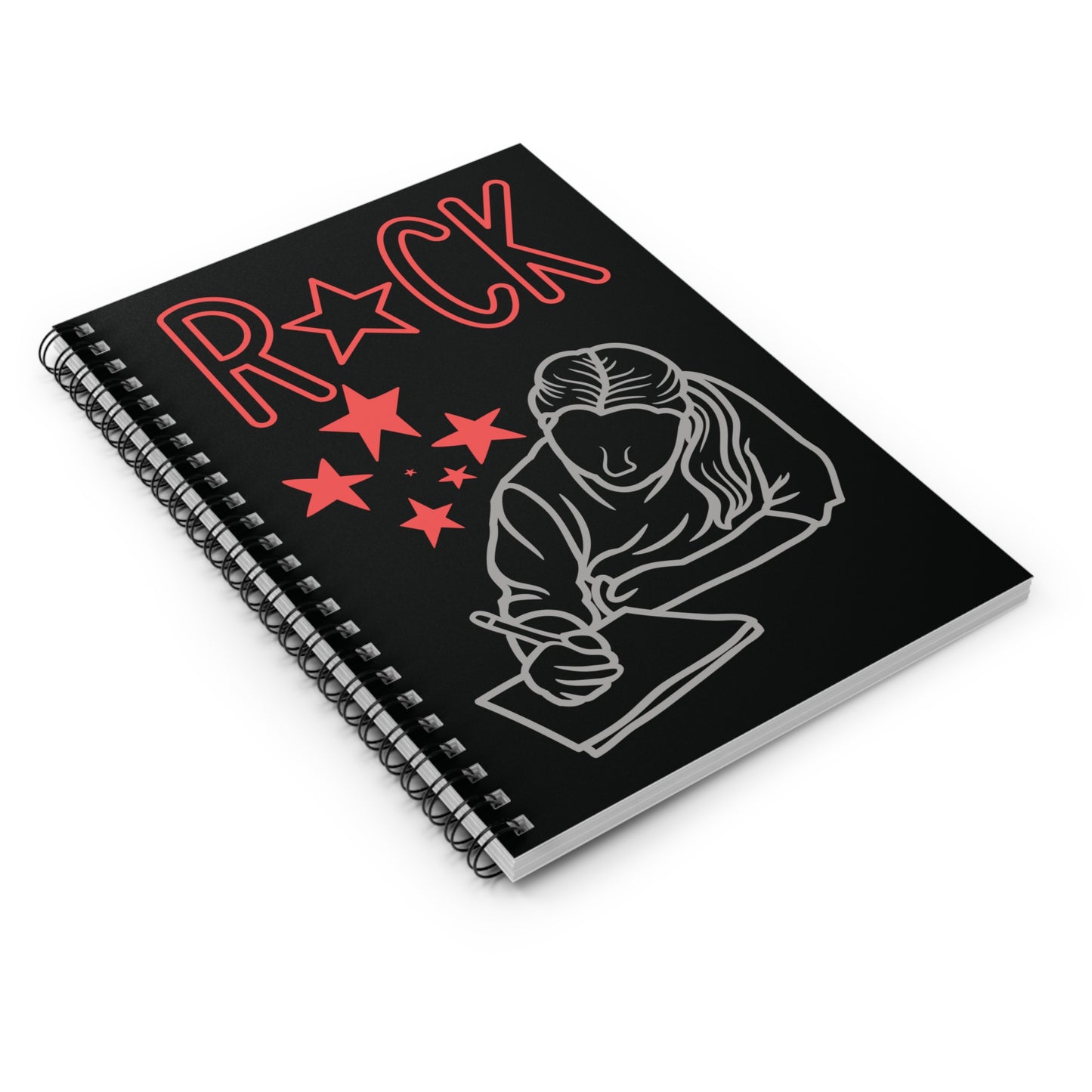Rock Star Spiral Notebook - Ruled Line